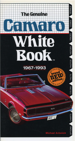 the camaro white book